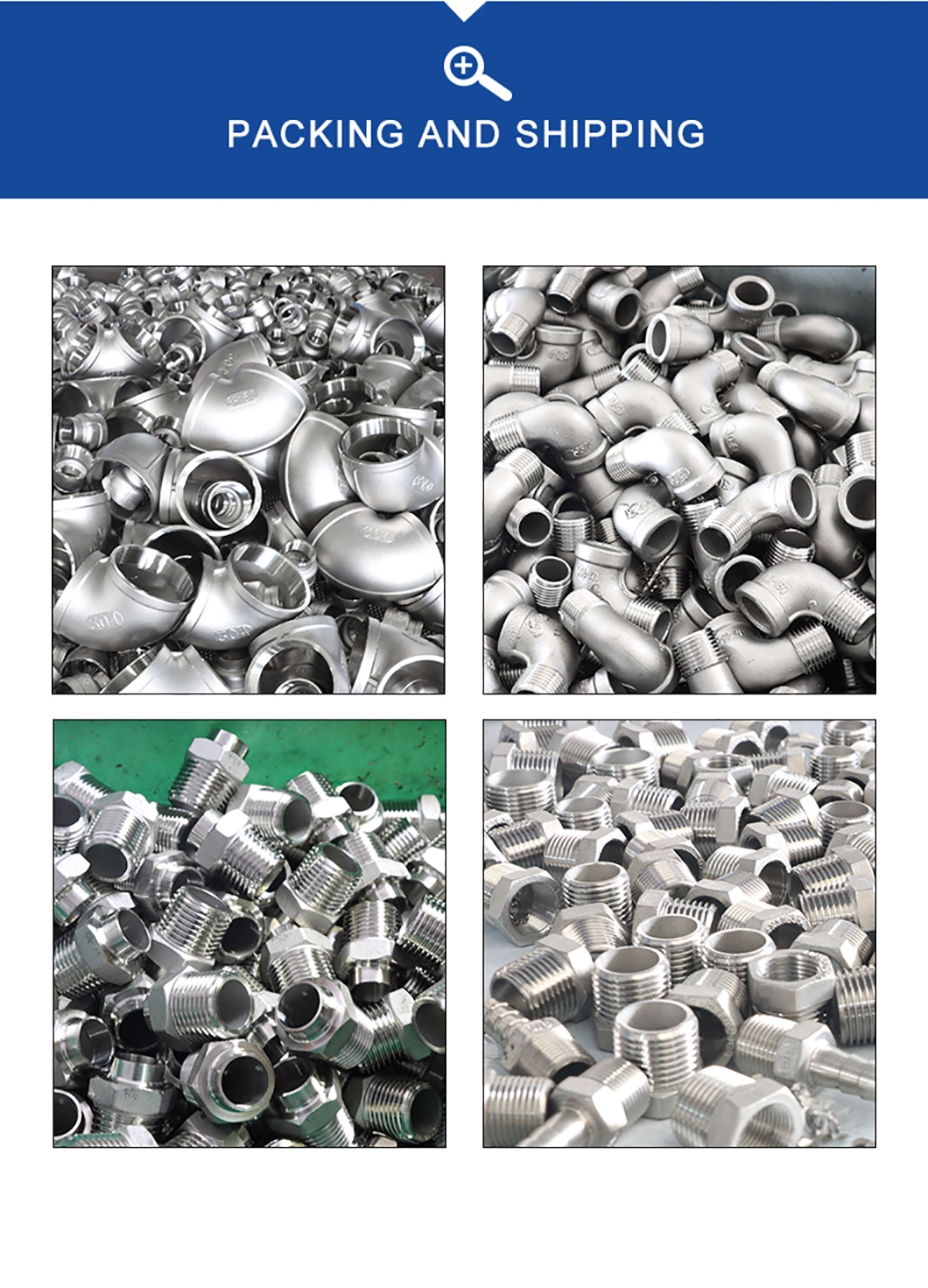 90 Degree Wp304/304L/347H/310S/321 Stainless Steel Pipe Fitting Elbow for Construction