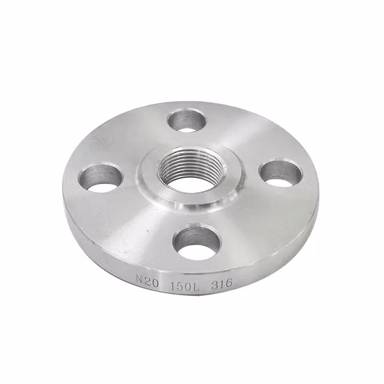 Flange A105 Carbon Steel Forged Pipe Flange 150lb, 300lb, 600lb, Pn10, Pn16, Pn25 Threaded/ Flat/ Loose/ Anchor Flange