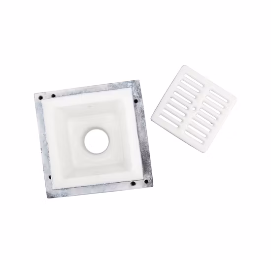 Cast Iron Square Floor Sink with Anchor Flange