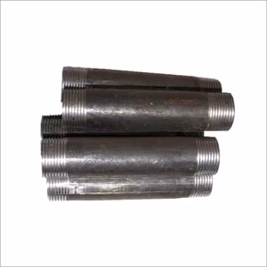 Black Carbon Steel Welded Seamless Bsp NPT Thread Pipe Nipple for Oil