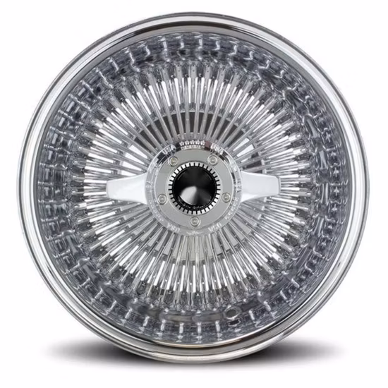 Wire Wheel 13 14 16 17 Inch Gold Nipple Chrome